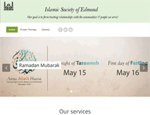 Tablet Screenshot of edmondmasjid.org